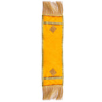 Yellow Velvet Ganpati Idol Patka with Gold Lace - 30 Inch