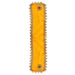 Premium Yellow Velvet Ganpati Patka with Gold Trim 15 Inch