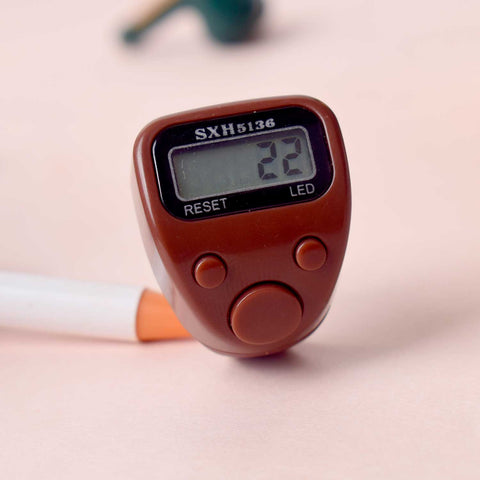 Digital Finger Japa Counter – Ring-style tally counter for mantra chanting and meditation. India’s Largest Pooja Accessories Brand - www.satvikstore.in
