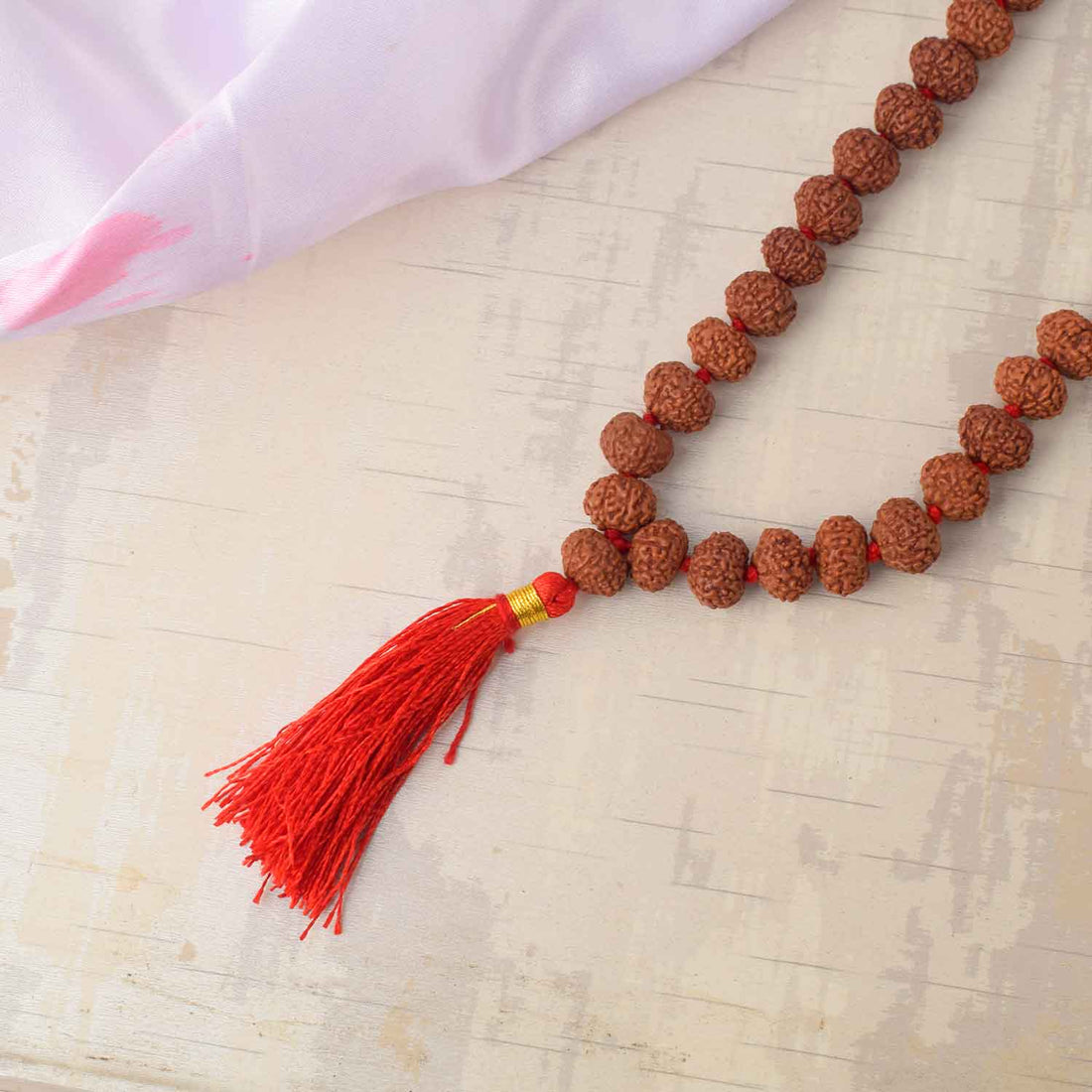 8 Mukhi Pathariya Rudraksha Mala 10-11mm
