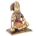 The "4.5 Inch Eternal Brass Hanuman Idol" is a finely crafted representation of Lord Hanuman, embodying strength, devotion, and divine protection. Standing at 4.5 inches tall, this compact yet striking idol is made from high-quality brass, showcasing intricate details that highlight Hanuman’s powerful form and serene expression
