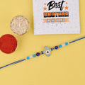 Designer Evil Eye Rakhi with Hamsa Hand Charm rakhi India’s Largest Pooja Accessories Brand – www.satvikstore.in
