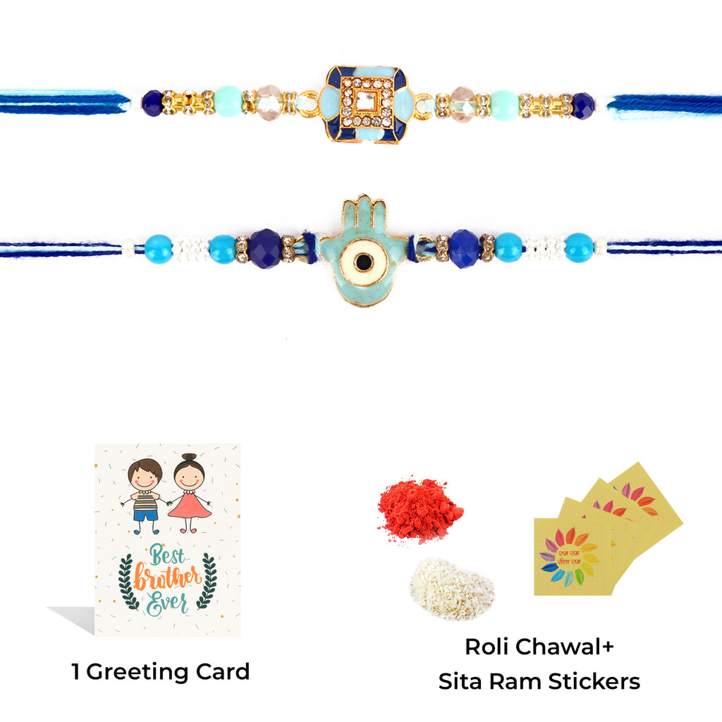 "Shop Satvik Rakhi Set of 2: Send Rakhi to India Online | Rakhi Gifts, Rakhi 2023, Indian Rakhi, Rakhi Online India, Rakhi Gift, Buy Rakhi Online"