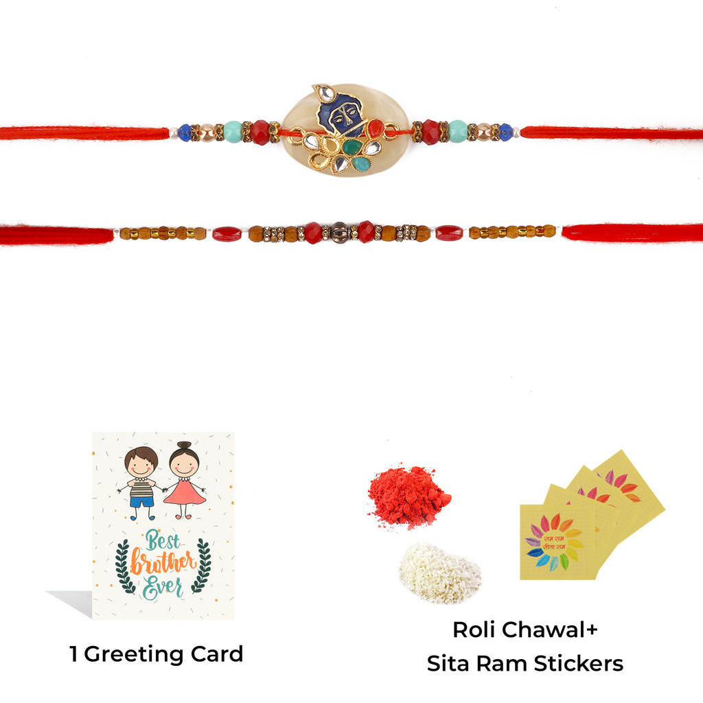 Browse our exclusive collection of Rakhi online 2023. Choose a stunning Rakhi set of 2 for your beloved brother, bhaiya, or bhai. Discover designer Rakhi and beautiful Rakhi options. Send Rakhi and Rakhi combos abroad with ease. Explore Indian Rakhi and find the perfect Rakhi gift at SatvikStore.in."