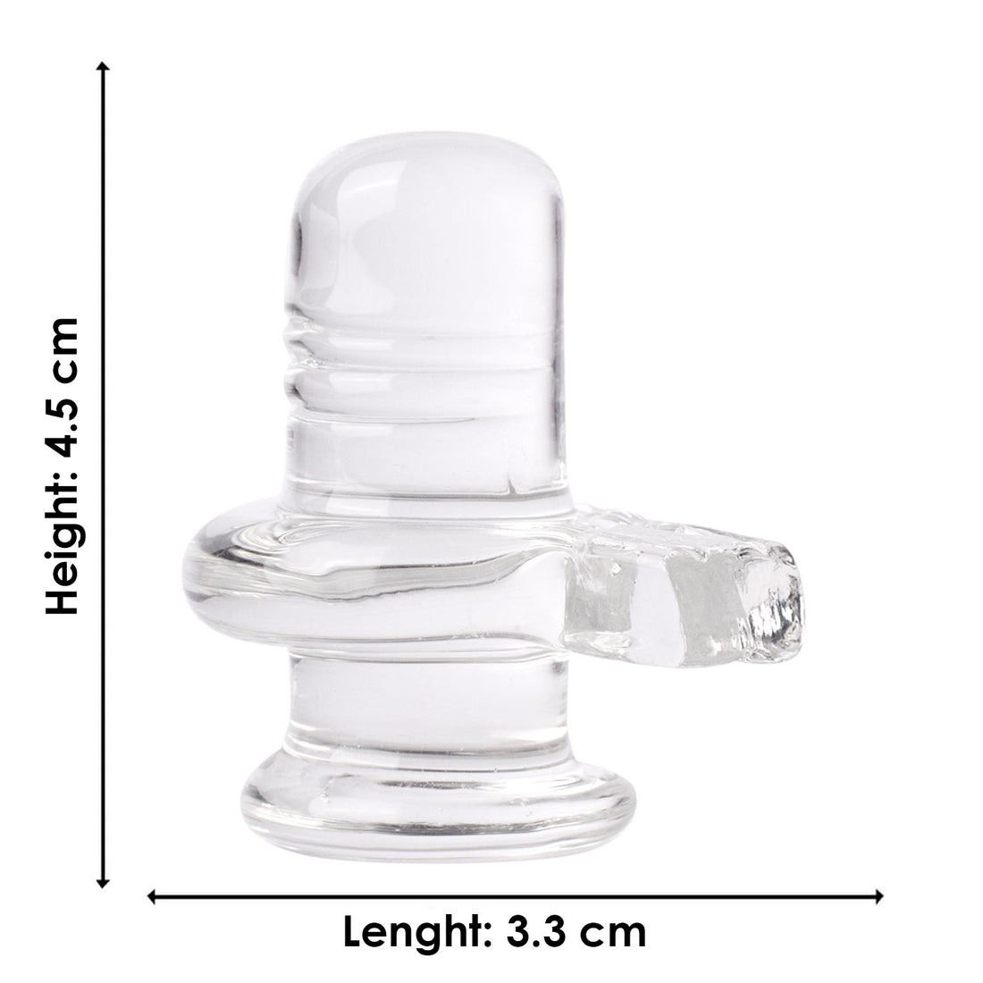 Sacred Sphatik Glass Shiva Lingam – Divine Energy Idol