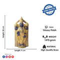 This 8-inch Tirupati Balaji statue beautifully captures the divine presence of Lord Venkateshwara, the beloved deity of the Tirupati temple. Crafted with exquisite attention to detail, the statue radiates grace, serenity, and spiritual blessings. Known for his power to bestow prosperity, health, and peace, Lord Balaji's idol brings a sense of calm and positive energy to any space.