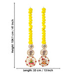 Artificial Marigold Laxmi Ganesha Side Door Wall Hangings