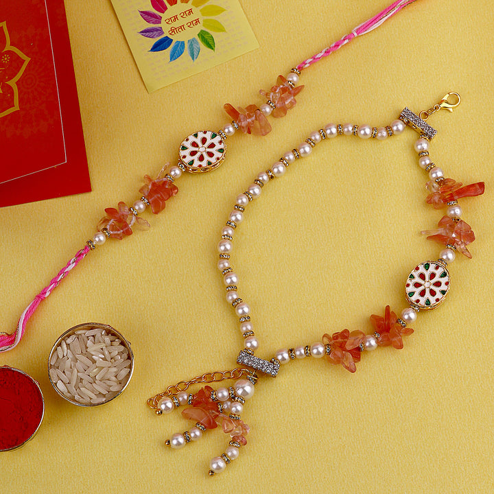 Floral Fusion Bhaiya Bhabhi Rakhi Set India’s Largest Pooja Accessories Brand – www.satvikstore.in
