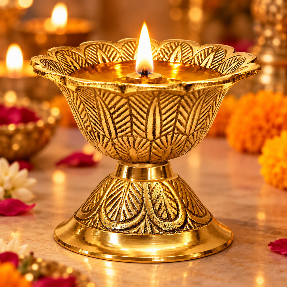 Designer Brass Devdas Akhand Diya