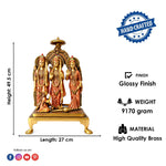 19.4 Inch Exquisite Brass Ram Darbar Idol – Spiritual Home Décor Piece
