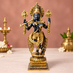 19 Inch Brass Chola Krishna Sculpture Playing the Flute