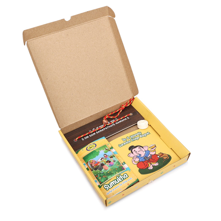 Ganesha devotional activity kit for kids with learning materials