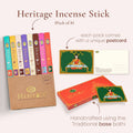 Heritage handcrafted prayer sticks gift pack with 8 incense sticks