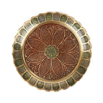 Brass Colored Turtle with Nakashi Plate - Red