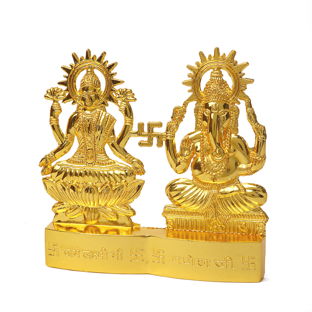 Lakshmi Ganesha Metal Statue Puja Store Online Pooja Items Online Puja Samagri Pooja Store near me www.satvikstore.in