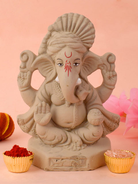 6 Jaswand Eco-Friendly Ganesh Idol | India’s Largest Pooja Accessories Brand – www.satvikstore.in