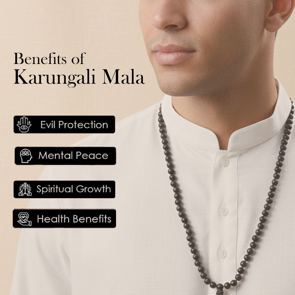 Karungali Mala 6mm Japa & Meditation Govt. Certified