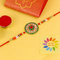 Kundan Rakhi with elegant handcrafted designer India’s Largest Pooja Accessories Brand – www.satvikstore.in
