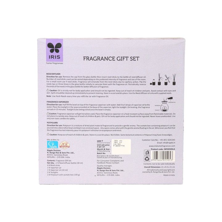 IRIS lavender fragrance gift set with scented products