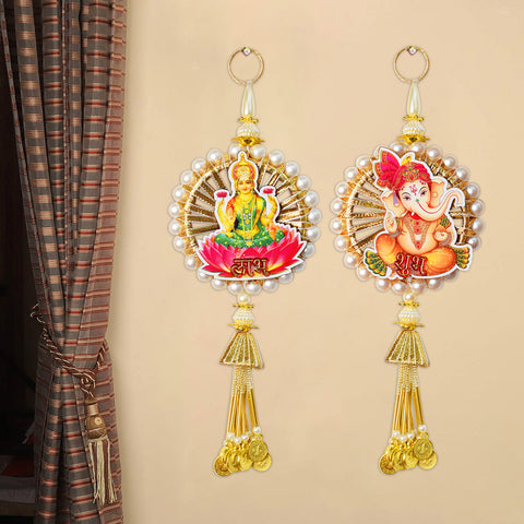 Laxmi Ganesh Shubh Labh Side Door Wall Hangings