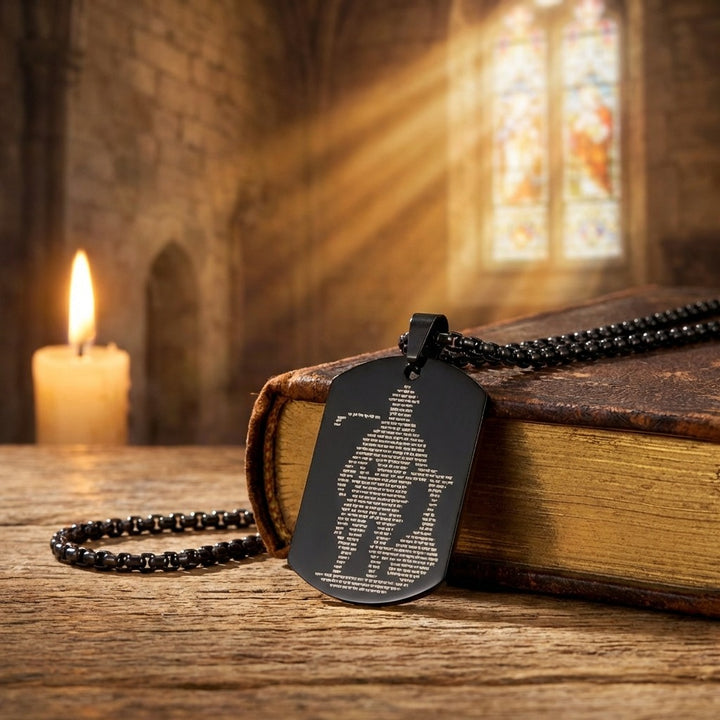 Lord Hanuman engraved black pendant with Hanuman Chalisa – devotional pendant for strength and protection. India’s Largest Pooja Accessories Brand - www.satvikstore.in