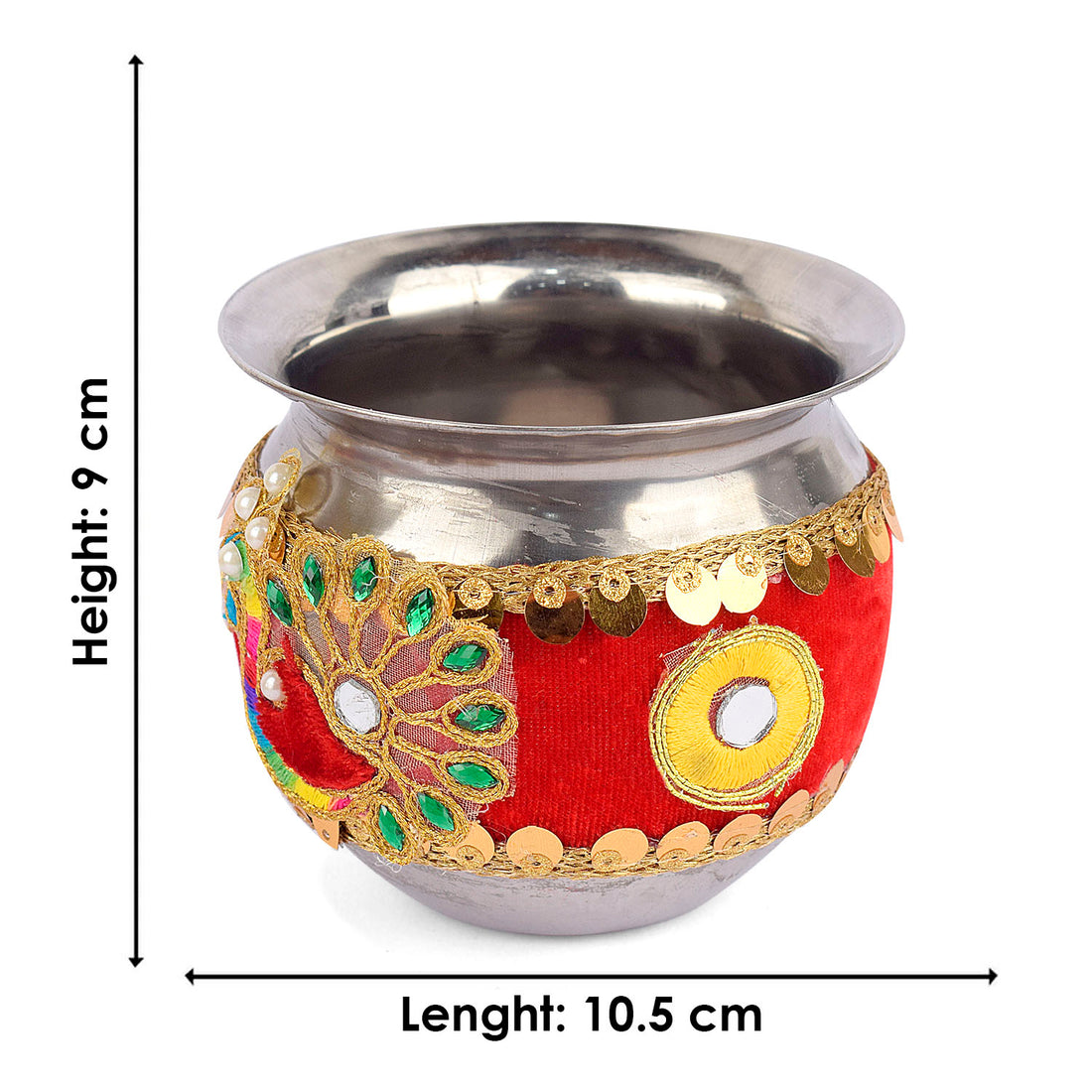 3 Pcs Karwa Chauth Handmade Floral Thali Set