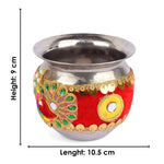 3 Pcs Karwa Chauth Handmade Floral Thali Set