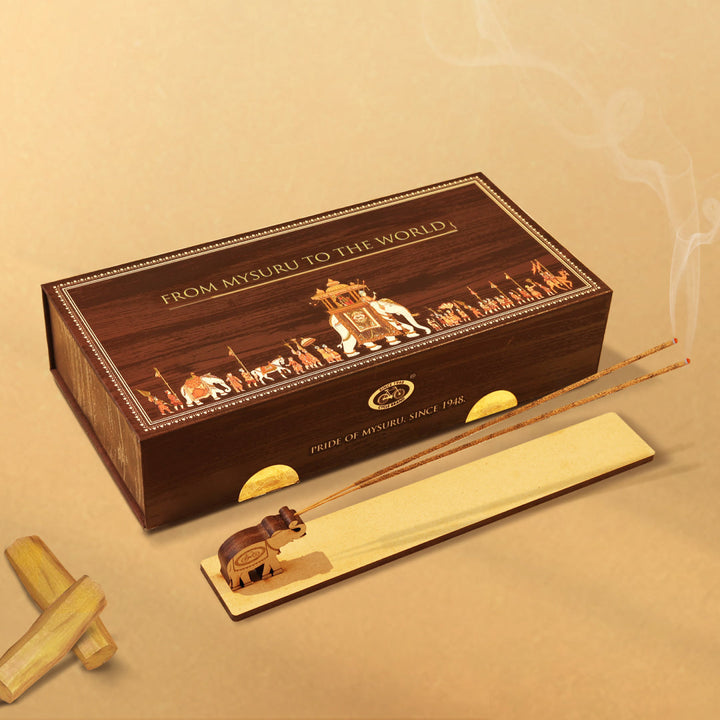 Mysuru-inspired fragrance gift set with traditional incense products