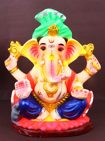 10 Inch Omkara Eco - Friendly Ganesha Idol