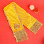 Premium yellow Patka Dupatta | India’s Largest Pooja Accessories Brand – www.satvikstore.in