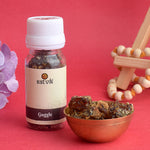 Pure Guggal for Pooja (25 Gram) is a sacred incense used in religious rituals and pooja ceremonies, known for its purifying and spiritual qualities. It enhances the divine atmosphere during prayers and brings blessings – India’s Largest Pooja Accessories Brand – www.satvikstore.in