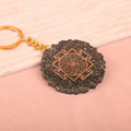 Pyrite Yantra Keyring Spiritual Healing Energy Accessory for Positive Energy and Protection India’s Largest Puja Accessories Brand- www.satvikstore.in