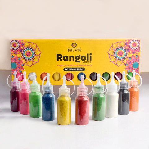 Rangoli Colors (10 Pc Bottle Pack)