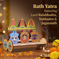 Rath Yatra DIY wooden chariot set for festive decoration and puja