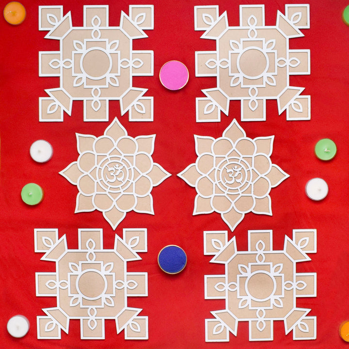 Reusable Rangoli Stencils | India’s Largest Pooja Accessories Brand – www.satvikstore.in