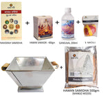 Hawan Kund with Samidha, Samagri, Navgrah, Moli & Gangajal – (Combo Pack)