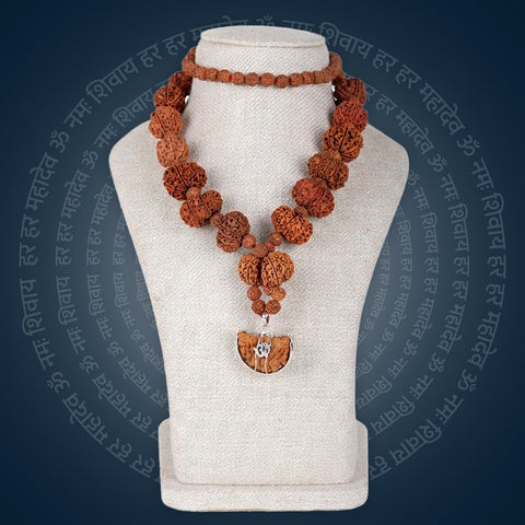 Siddha Mala with 1 Mukhi Half Moon (Collector Grade) – Nepal (Thread)
