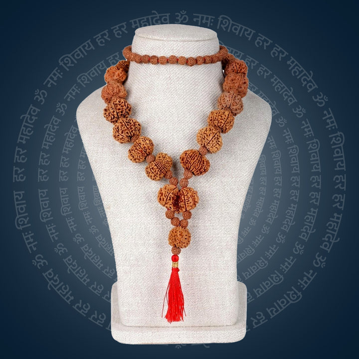 Siddha Mala with 1 Mukhi Underdeveloped Nepal collector grade Rudraksha thread mala. India’s Premium Rudraksha Jap Mala Brand - www.satvikstore.in