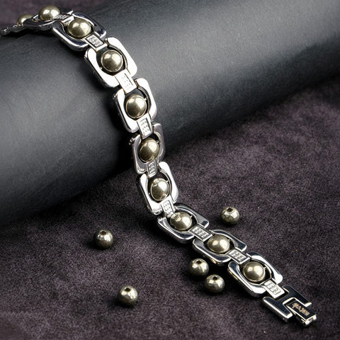 Silver Plated Pyrite Bracelet Premium Spiritual Jewelry for Positive Energy and Protection India’s Largest Puja Accessories Brand- www.satvikstore.in