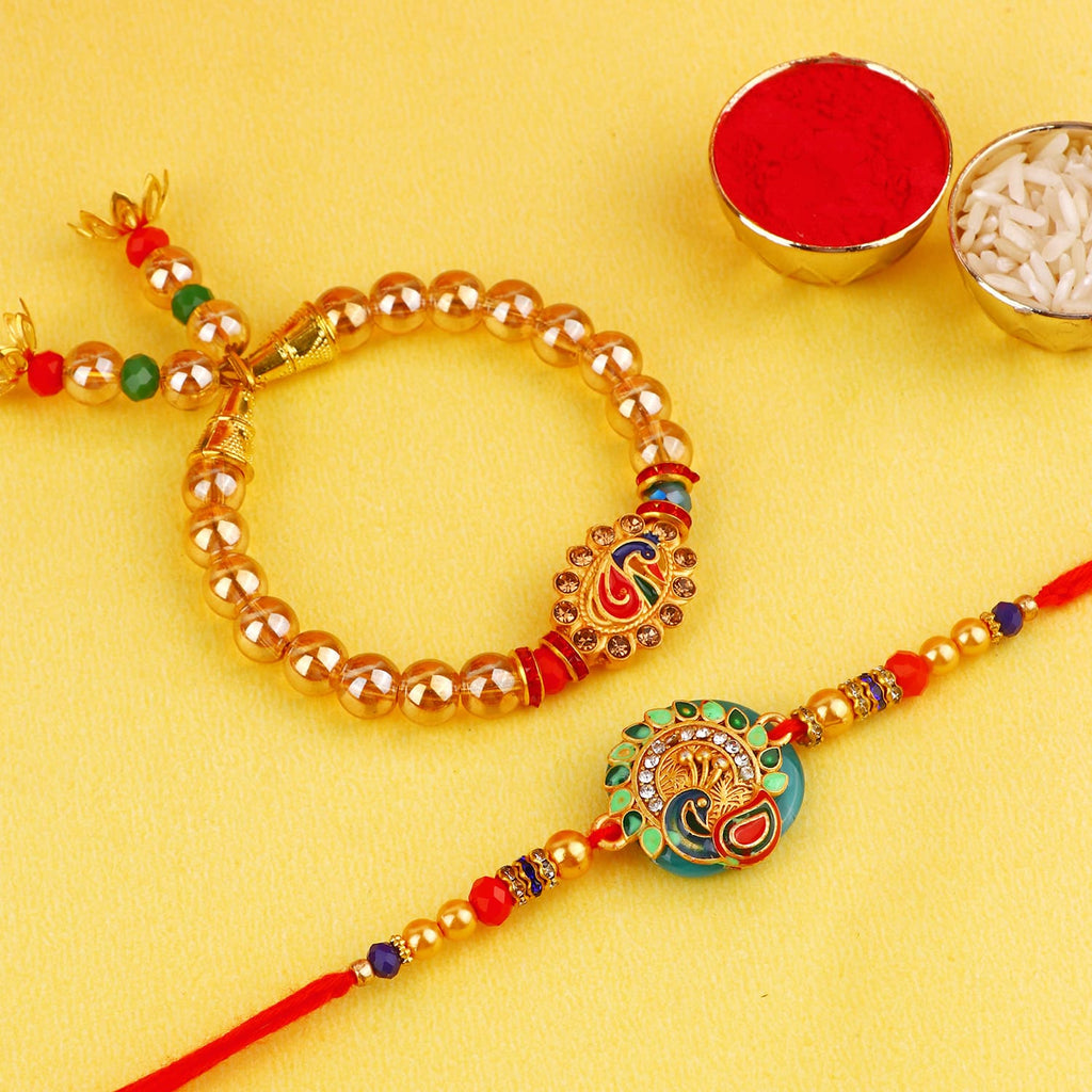 Shop Exquisite Designer Rakhi, Beautiful Couple Rakhi, and Latest Bhaiya Bhabhi Rakhi Online at Satvik Store - Send Rakhi with Style and Tradition!