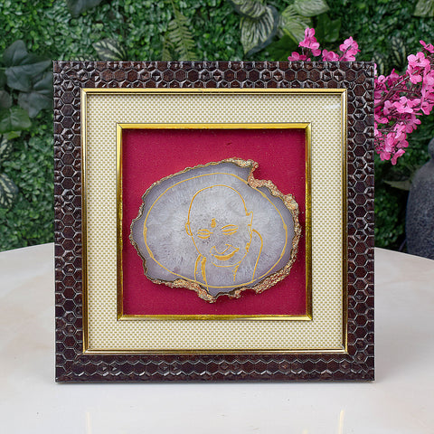 Guruji's Blessings in Agate - Wooden Photo Frame