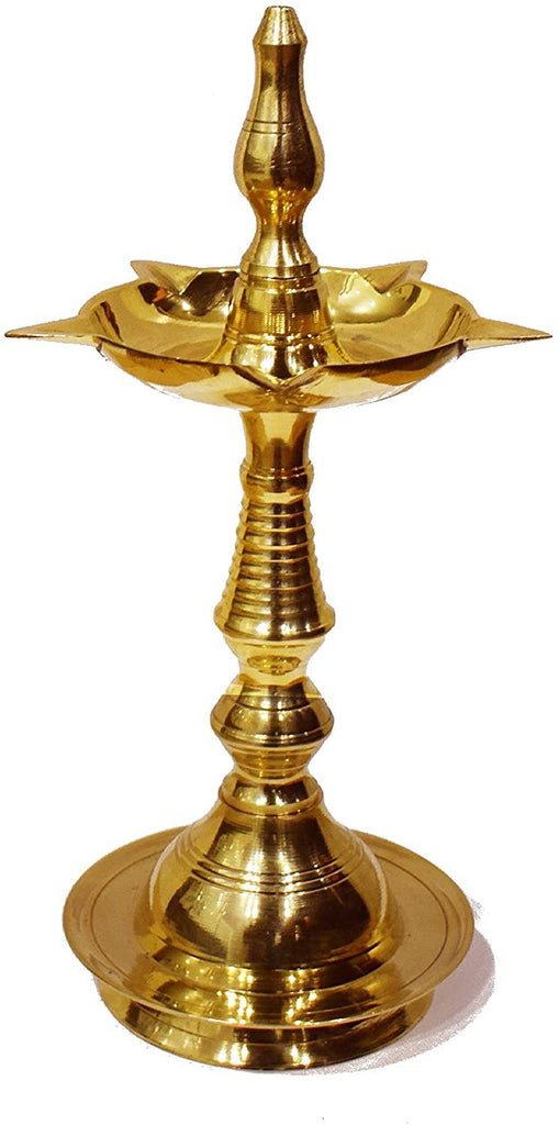 Brass Kerala Inauguration Diya (12.5 Inch) Puja Store Online Pooja Items Online Puja Samagri Pooja Store near me www.satvikstore.in