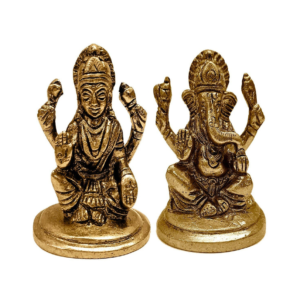 Brass Laxmi Ganesh Idol Puja Store Online Pooja Items Online Puja Samagri Pooja Store near me www.satvikstore.in