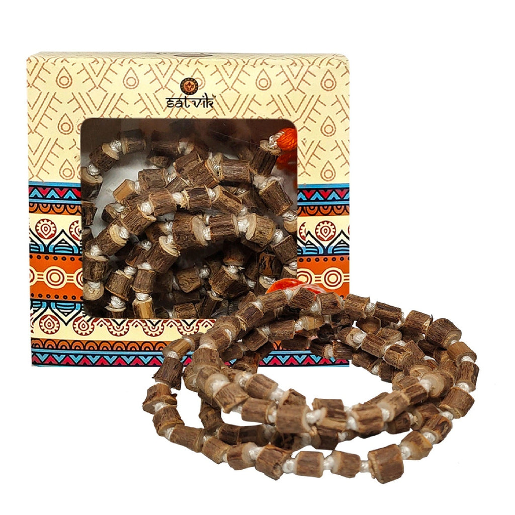 Tulsi Jaap Mala (108+1Beads) Puja Store Online Pooja Items Online Puja Samagri Pooja Store near me www.satvikstore.in