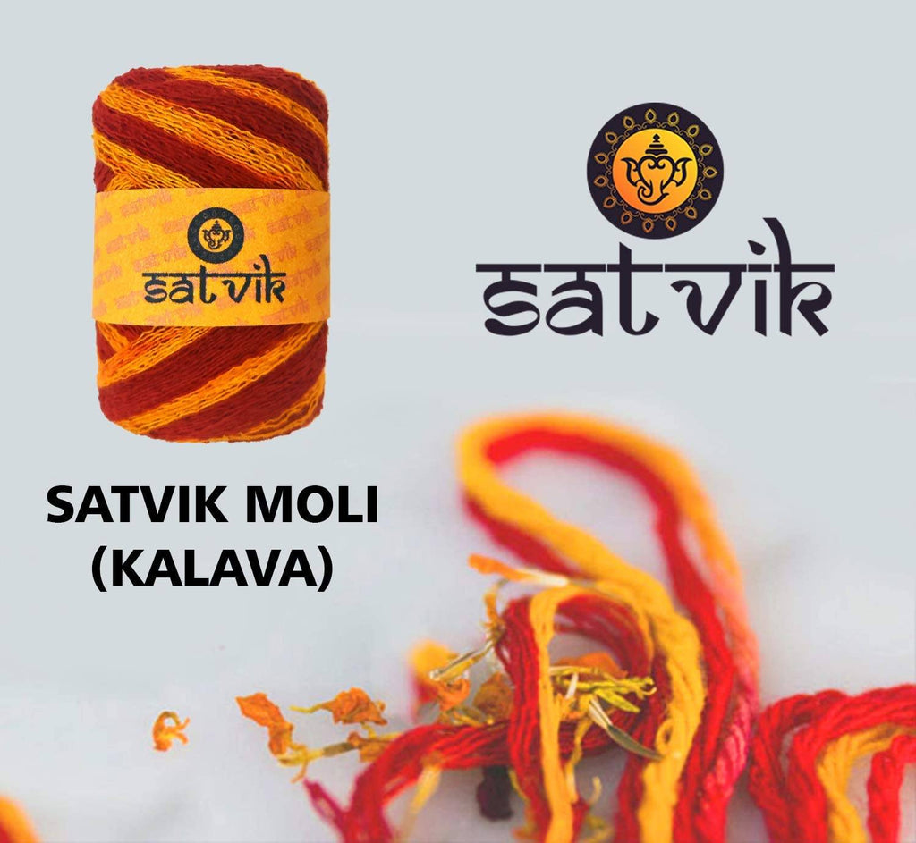 Pure Cotton Kalawa Thread (Mauli) Puja Store Online Pooja Items Online Puja Samagri Pooja Store near me www.satvikstore.in