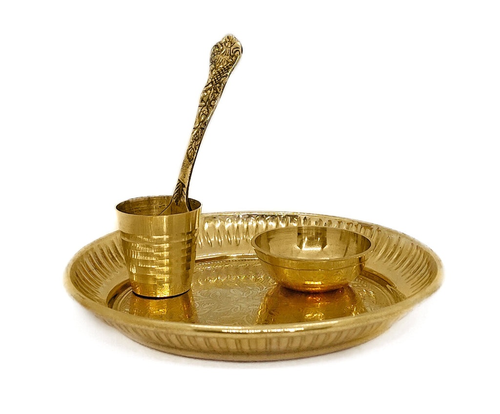 Laddu Gopal Pooja Bhog Thali Set (6 Inch) Puja Store Online Pooja Items Online Puja Samagri Pooja Store near me www.satvikstore.in