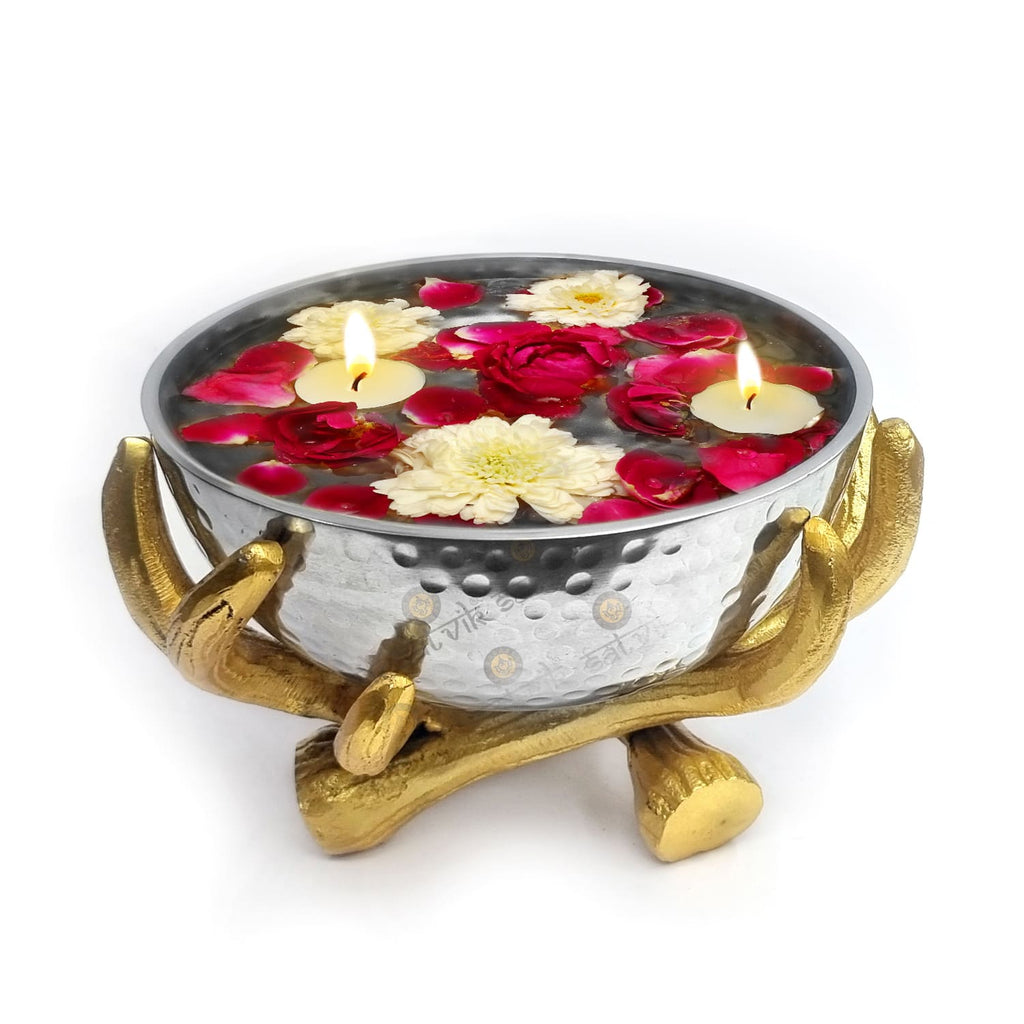 Decorative Antique Aluminium Bowl Puja Store Online Pooja Items Online Puja Samagri Pooja Store near me www.satvikstore.in