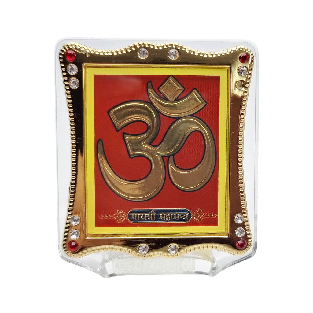 Om Frame Car dashboard Puja Store Online Pooja Items Online Puja Samagri Pooja Store near me www.satvikstore.in