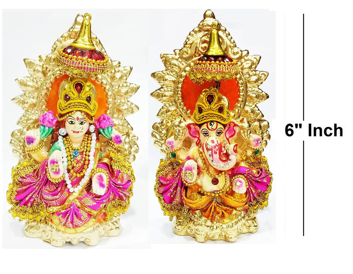 Lakshmi Ganesha Clay Statue Puja Store Online Pooja Items Online Puja Samagri Pooja Store near me www.satvikstore.in