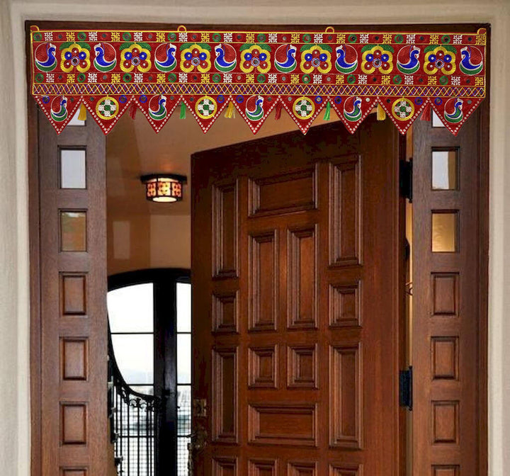 Handcrafted Embroided Floral Toran | India’s Largest Pooja Accessories Brand – www.satvikstore.in
